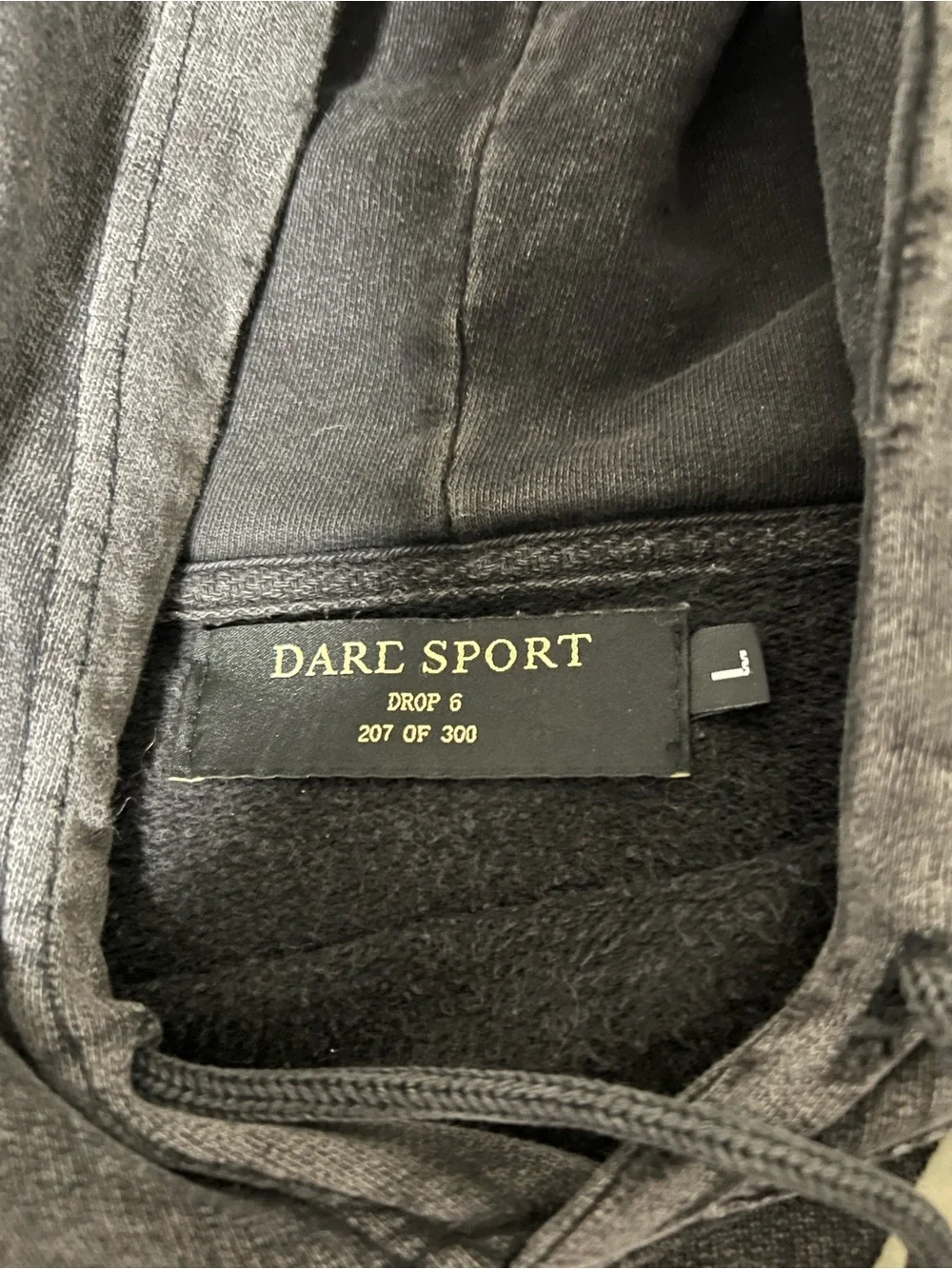Darc Sport Wolves Hoodie Faded Black Drop 6 Limited XL